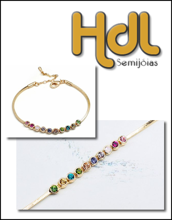 Bracelete Bolinhas Multicores.