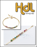 Bracelete Bolinhas Multicores.